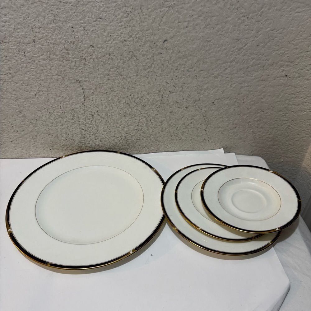 Vintage Mikasa Bone China "Academy" dinner , salad , appetizer Made In Japan.